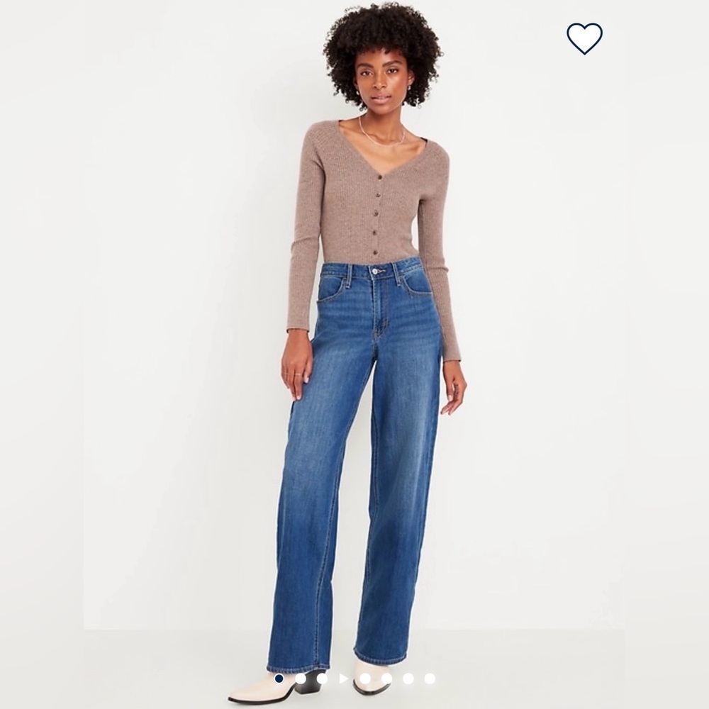 Old Navy Women's WOW Wide Leg Jeans - Blue